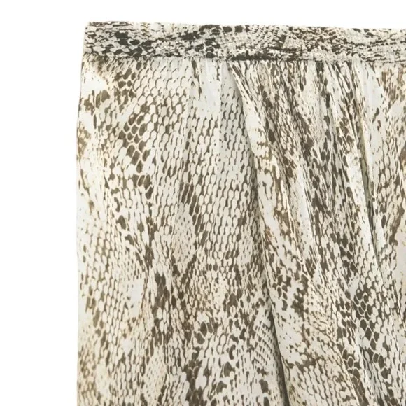 ZARA | Snake | ANIMAL PRINT WIDE LEG PANTS - Picture 4 of 13